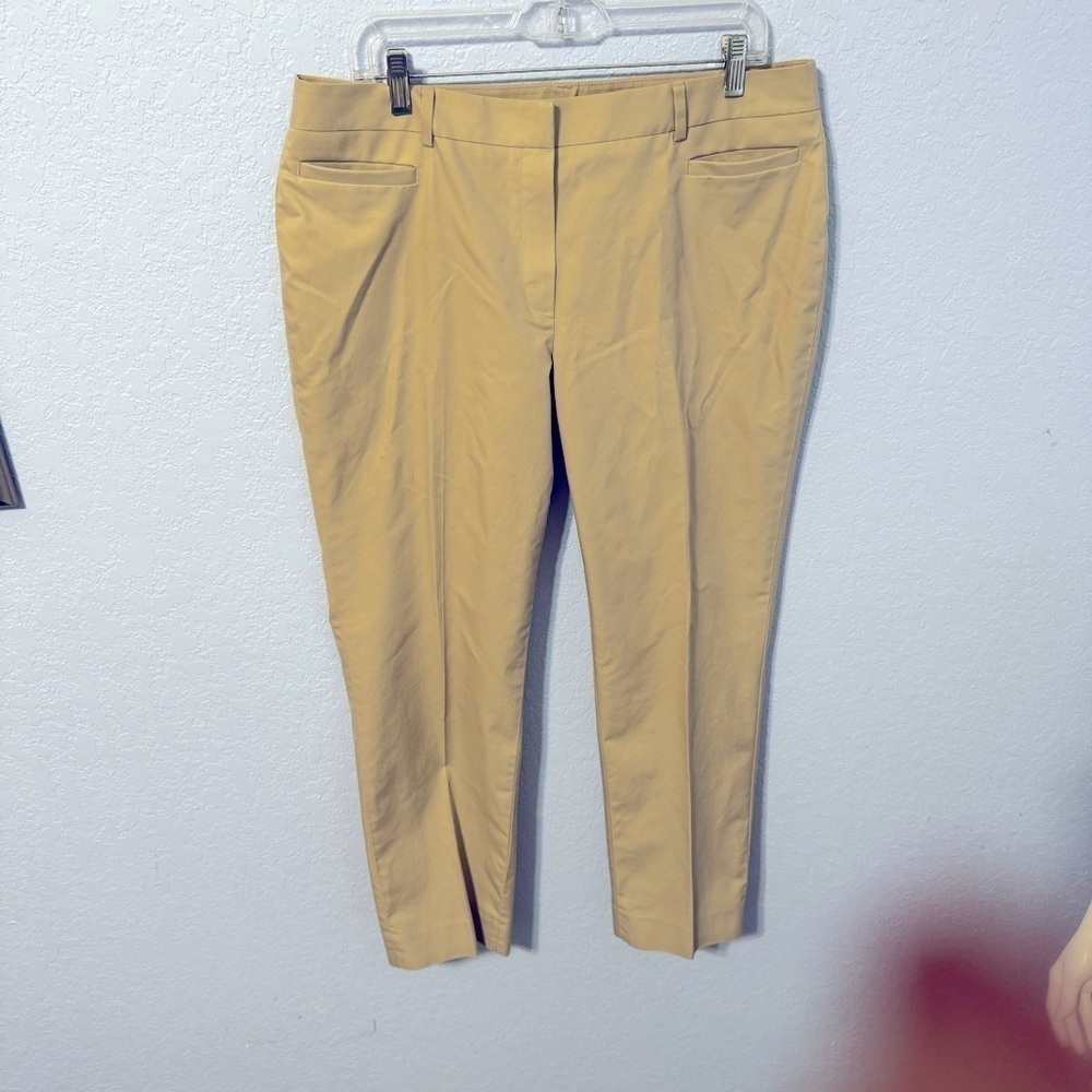 Brooks Brothers “346” Natalie Fit Women’s Khaki Straight Leg Cotton Trouser Pant